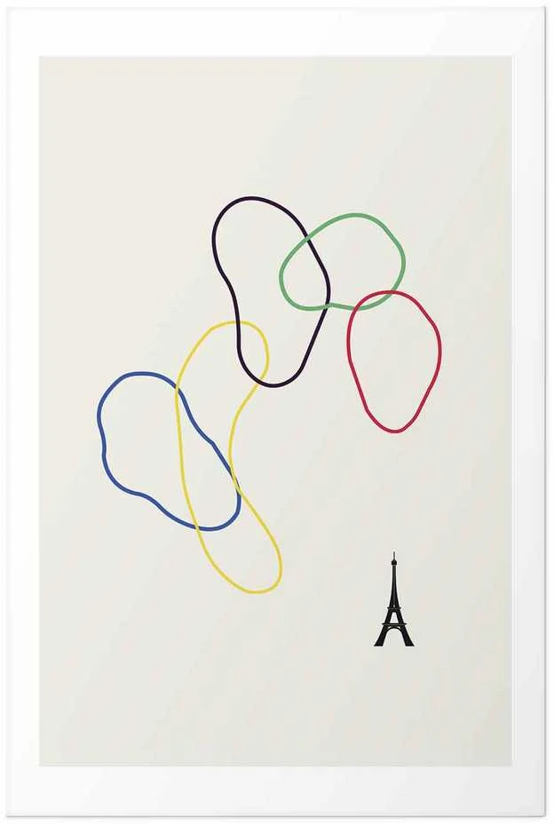 Artgeist Plakatas - Colorful Circles - digital graphic - minimalism