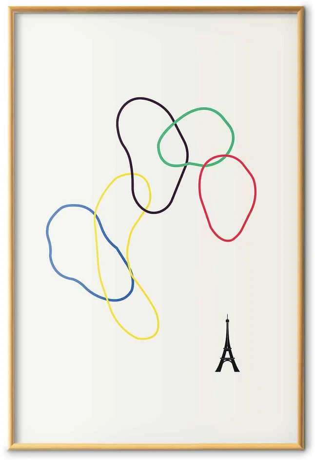 Artgeist Plakatas - Colorful Circles - digital graphic - minimalism