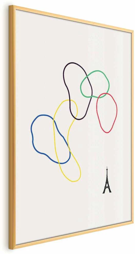 Artgeist Plakatas - Colorful Circles - digital graphic - minimalism