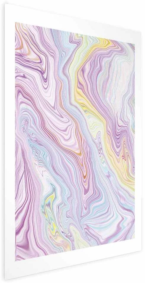 Artgeist Plakatas - Colorful Dream - abstract shapes in pastel shades