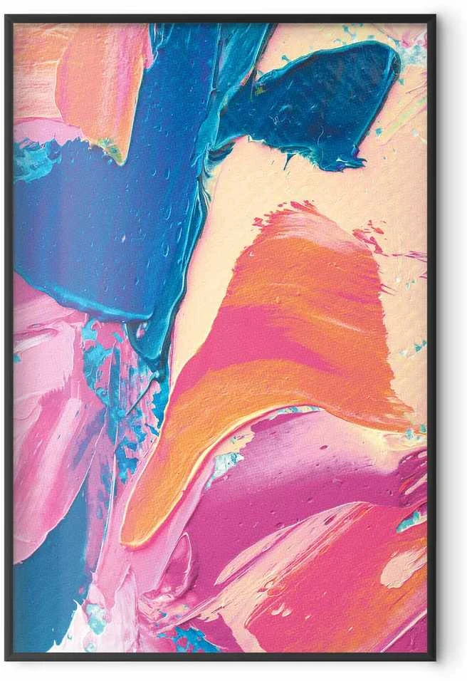 Artgeist Plakatas - Colorful Expression - strong contrasts in an energetic composition
