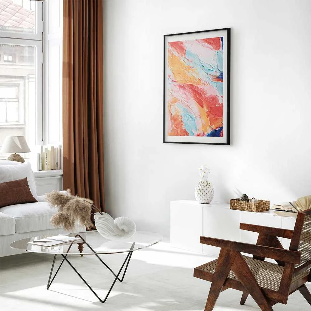 Artgeist Plakatas - Colorful Harmony - dynamic color transitions in pastel tones