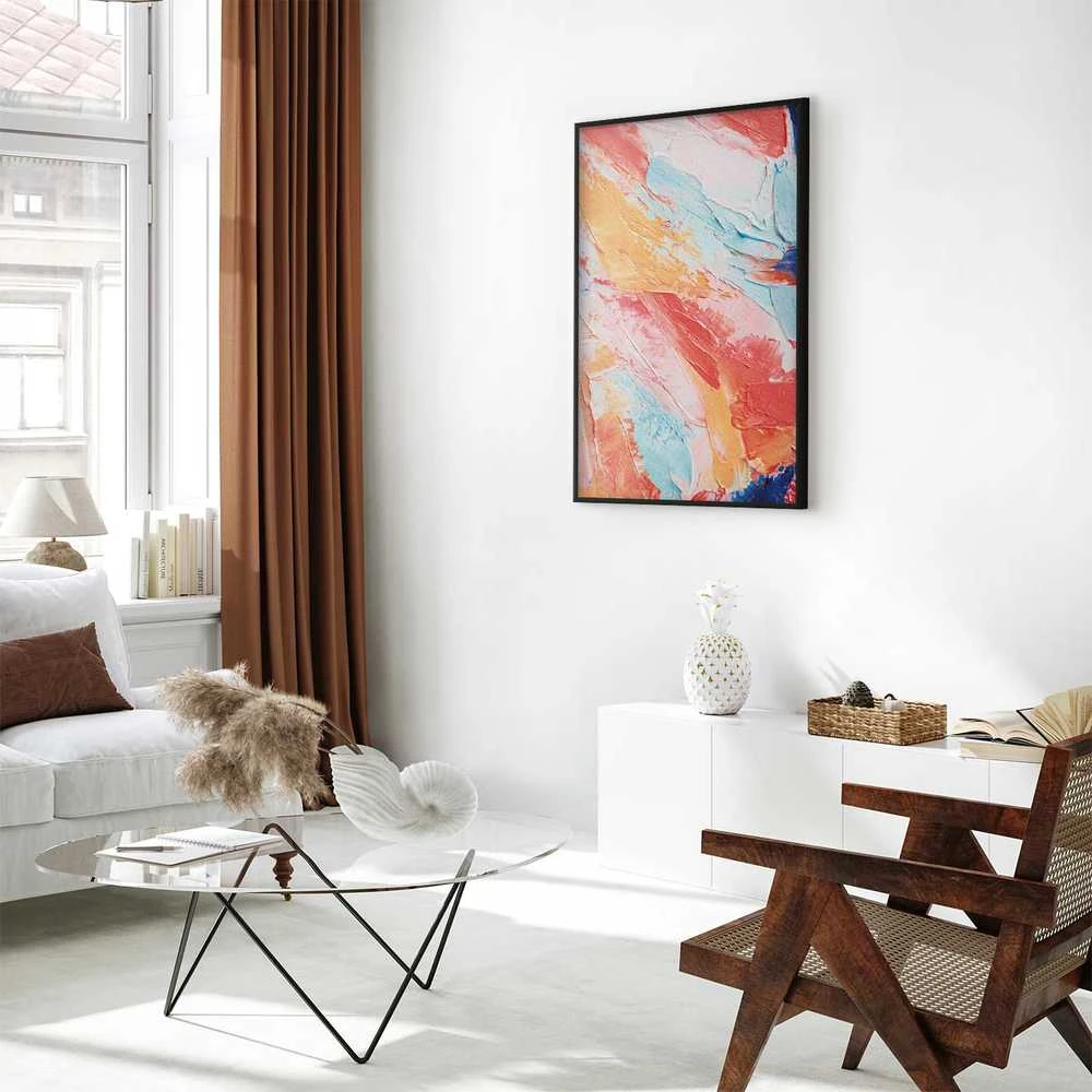 Artgeist Plakatas - Colorful Harmony - dynamic color transitions in pastel tones