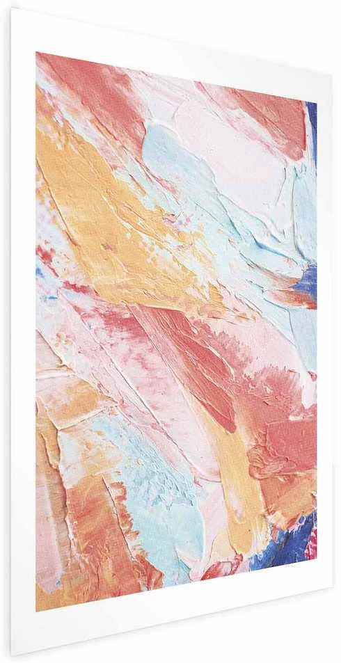 Artgeist Plakatas - Colorful Harmony - dynamic color transitions in pastel tones