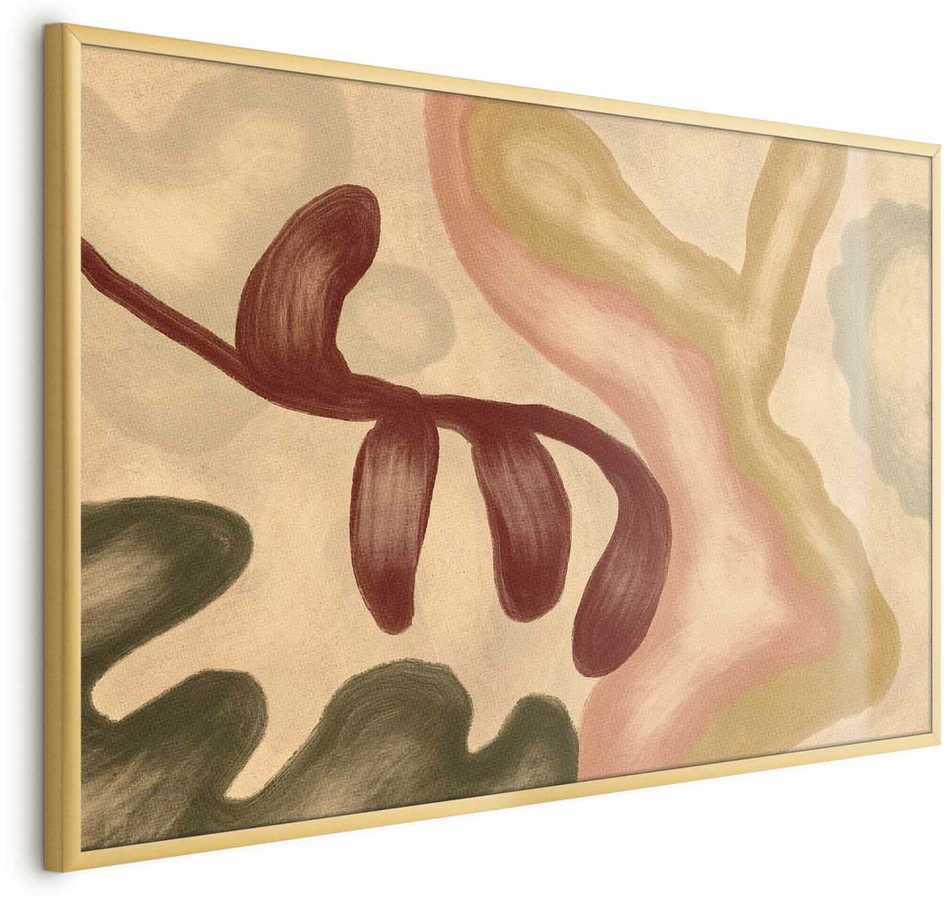 Artgeist Plakatas - Colorful Shapes - worn figures in lime wash technique