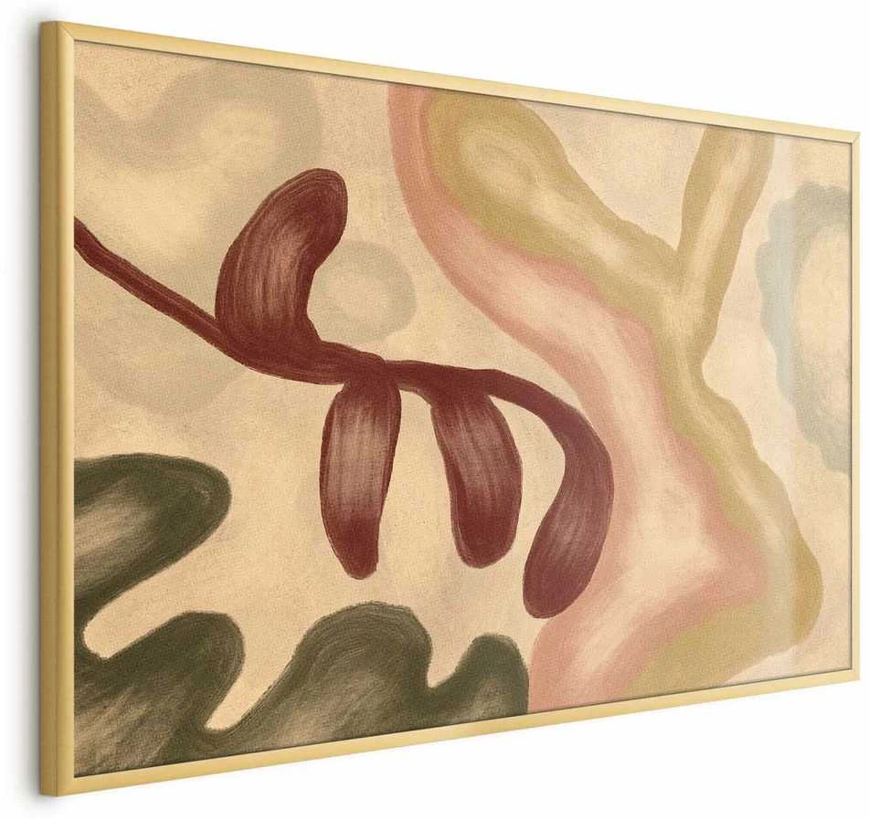 Artgeist Plakatas - Colorful Shapes - worn figures in lime wash technique