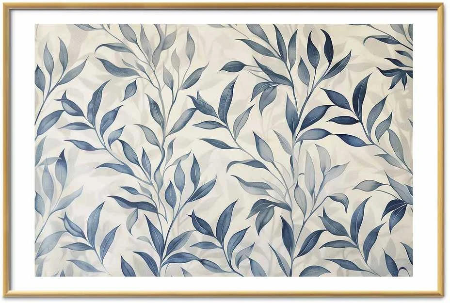 Artgeist Plakatas - Delicate Botanical Motif with Mėlyna Leaves