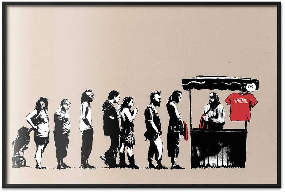 Artgeist Plakatas - Destroy Capitalism
