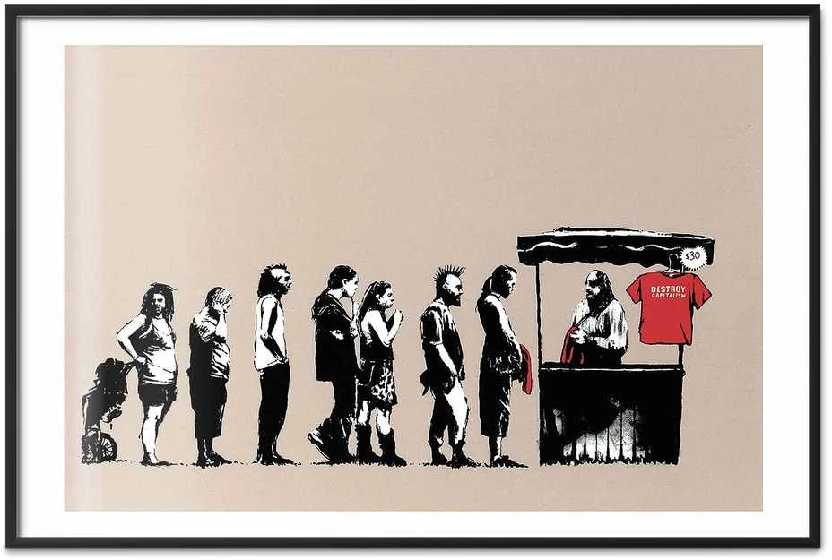 Artgeist Plakatas - Destroy Capitalism
