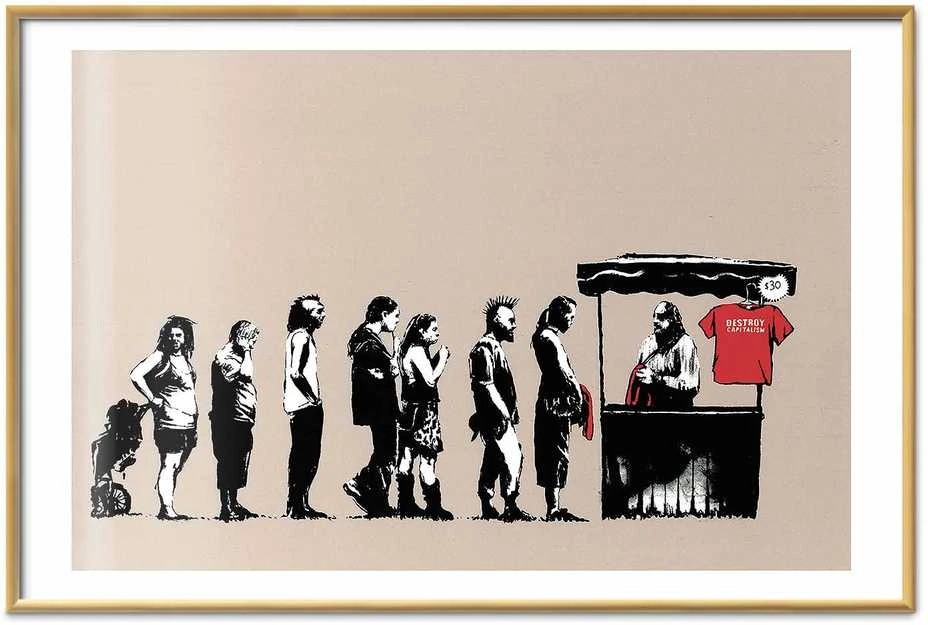 Artgeist Plakatas - Destroy Capitalism