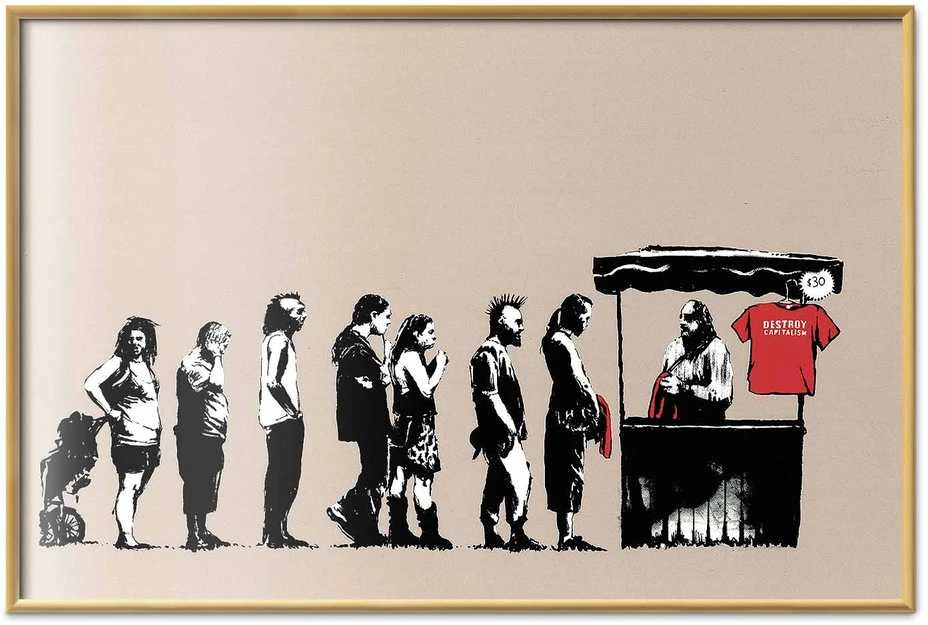 Artgeist Plakatas - Destroy Capitalism