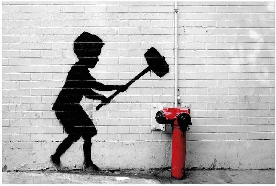 Artgeist Plakatas - Destroy the Fire Hydrant