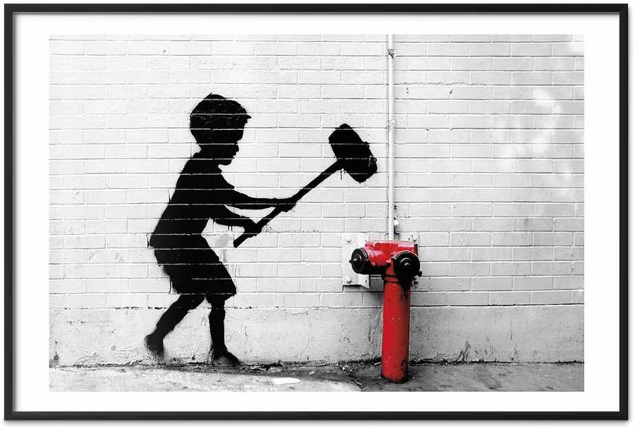 Artgeist Plakatas - Destroy the Fire Hydrant
