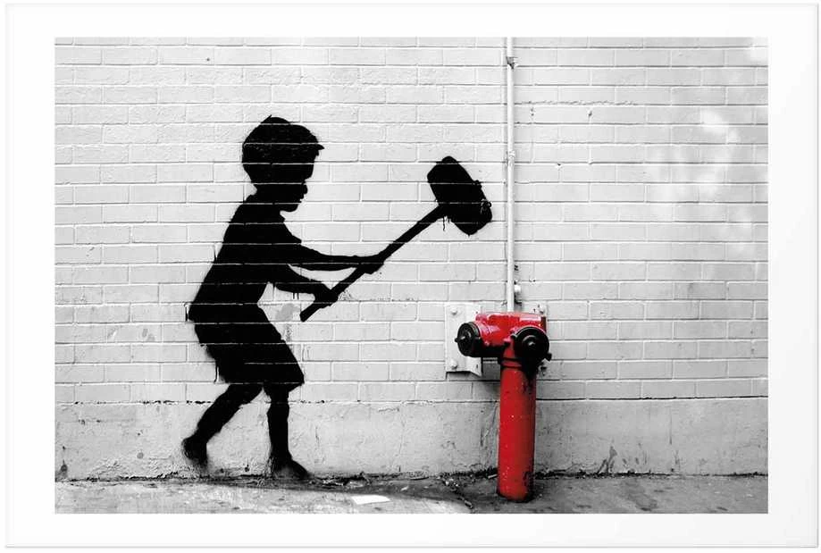 Artgeist Plakatas - Destroy the Fire Hydrant