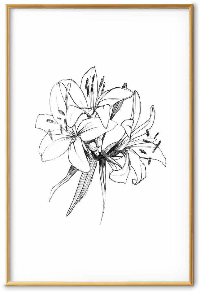 Artgeist Plakatas - Drawn Flowers
