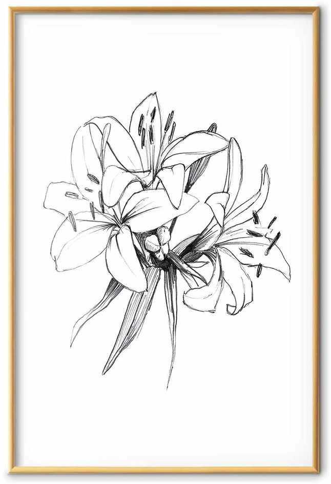 Artgeist Plakatas - Drawn Flowers