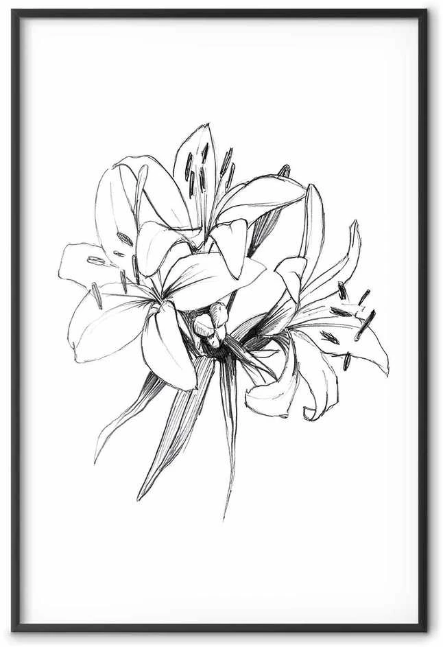 Artgeist Plakatas - Drawn Flowers