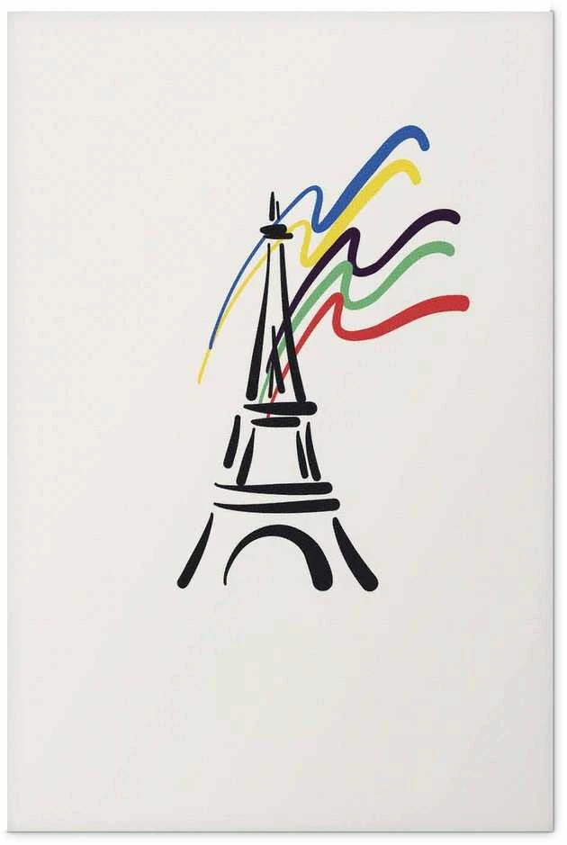 Artgeist Plakatas - Eiffel Tower and Colors