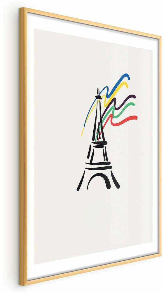 Artgeist Plakatas - Eiffel Tower and Colors