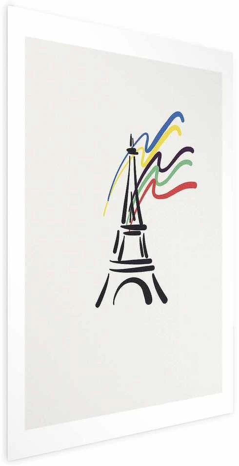 Artgeist Plakatas - Eiffel Tower and Colors