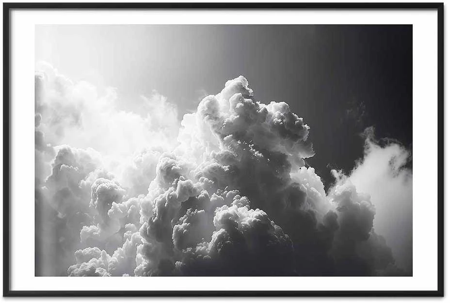 Artgeist Plakatas - Extraordinary Phenomenon: The Sun Illuminating Dark Clouds