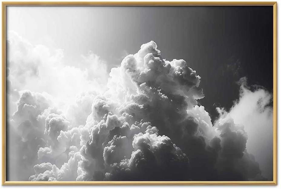 Artgeist Plakatas - Extraordinary Phenomenon: The Sun Illuminating Dark Clouds