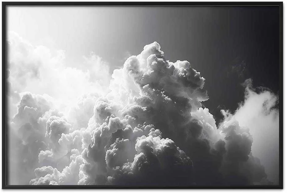 Artgeist Plakatas - Extraordinary Phenomenon: The Sun Illuminating Dark Clouds