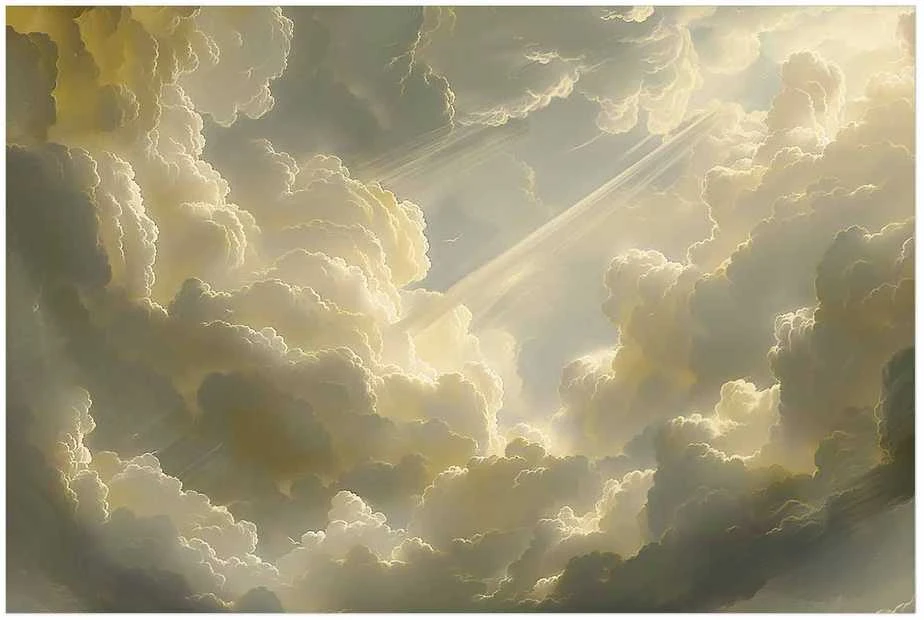 Artgeist Plakatas - Fascinating Play of Colors Against the Clouds