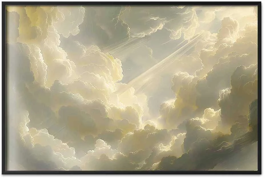 Artgeist Plakatas - Fascinating Play of Colors Against the Clouds