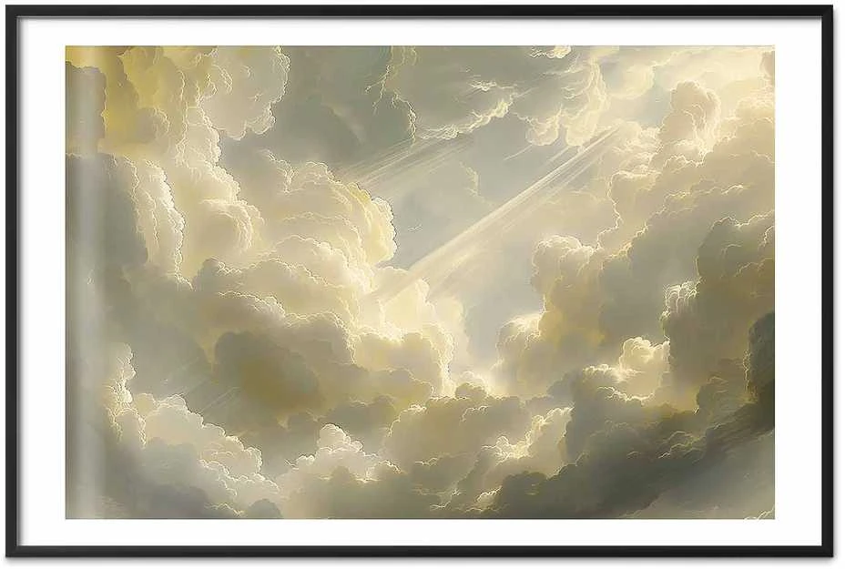 Artgeist Plakatas - Fascinating Play of Colors Against the Clouds