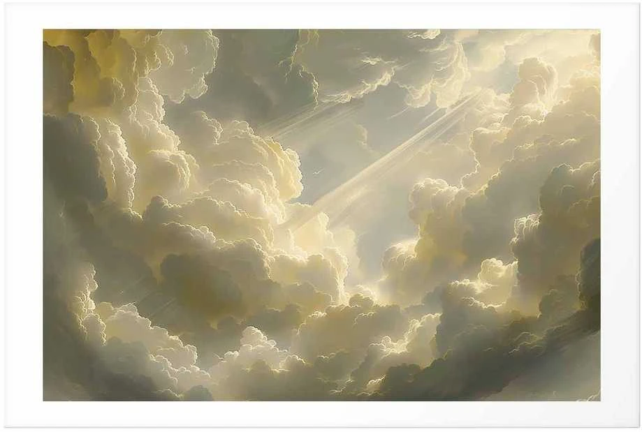 Artgeist Plakatas - Fascinating Play of Colors Against the Clouds