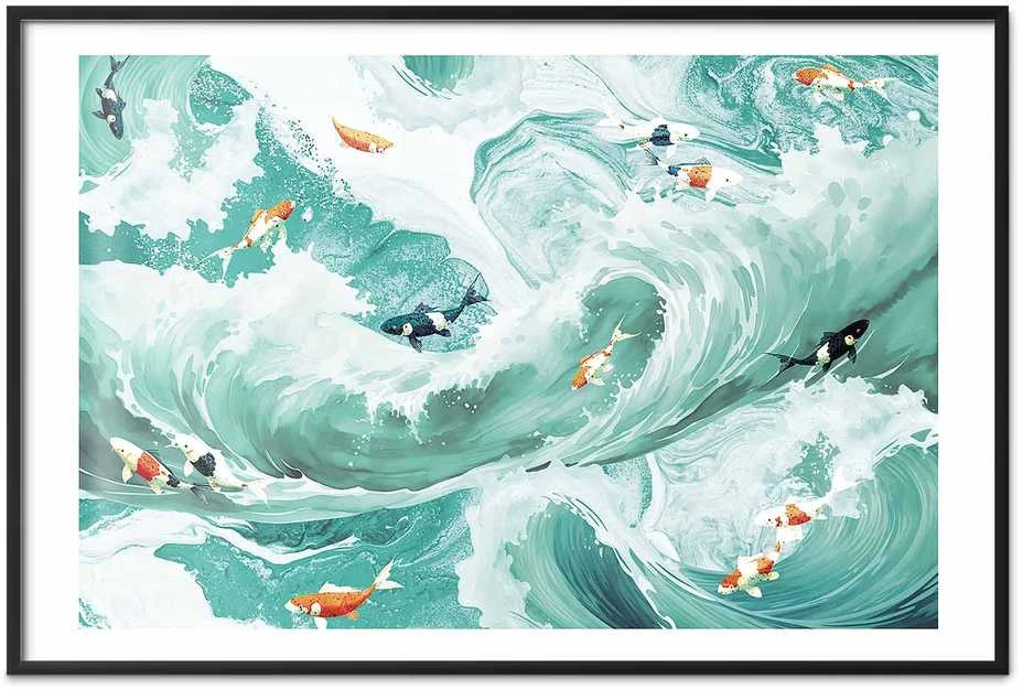 Artgeist Plakatas - Fish and Waves