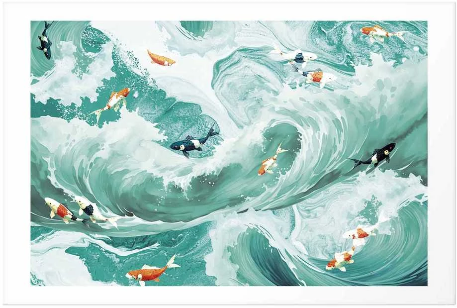 Artgeist Plakatas - Fish and Waves