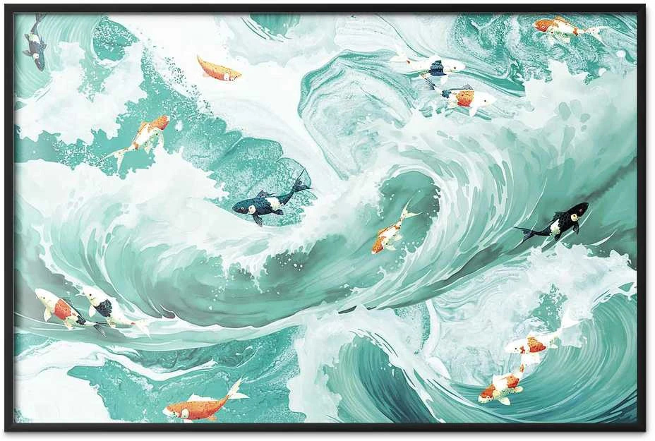 Artgeist Plakatas - Fish and Waves