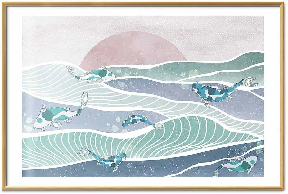 Artgeist Plakatas - Fish on the Waves
