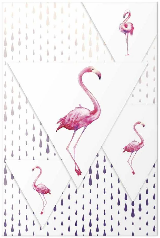 Artgeist Plakatas - Flamingo Family