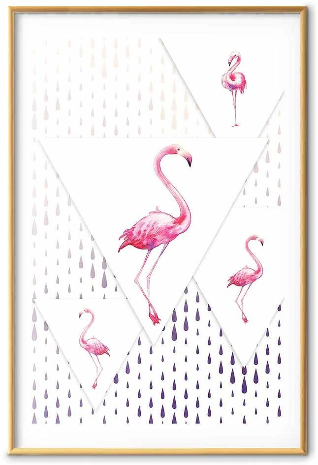 Artgeist Plakatas - Flamingo Family