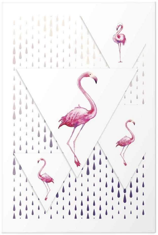 Artgeist Plakatas - Flamingo Family