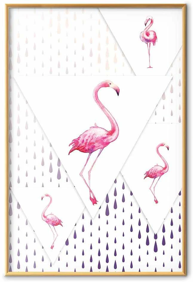 Artgeist Plakatas - Flamingo Family