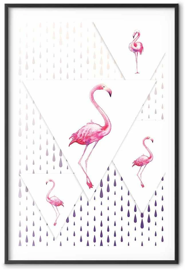 Artgeist Plakatas - Flamingo Family