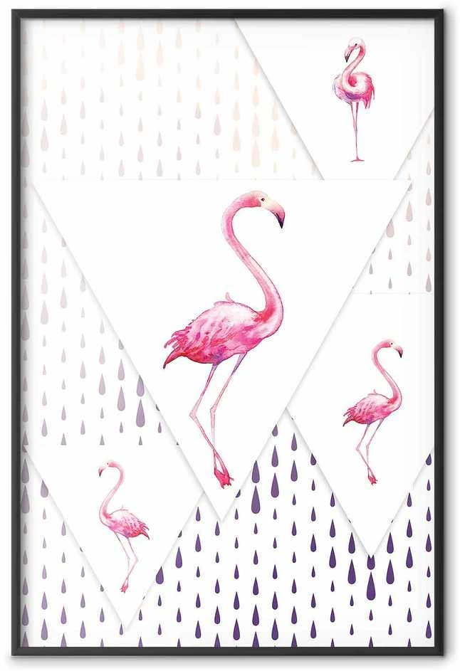Artgeist Plakatas - Flamingo Family