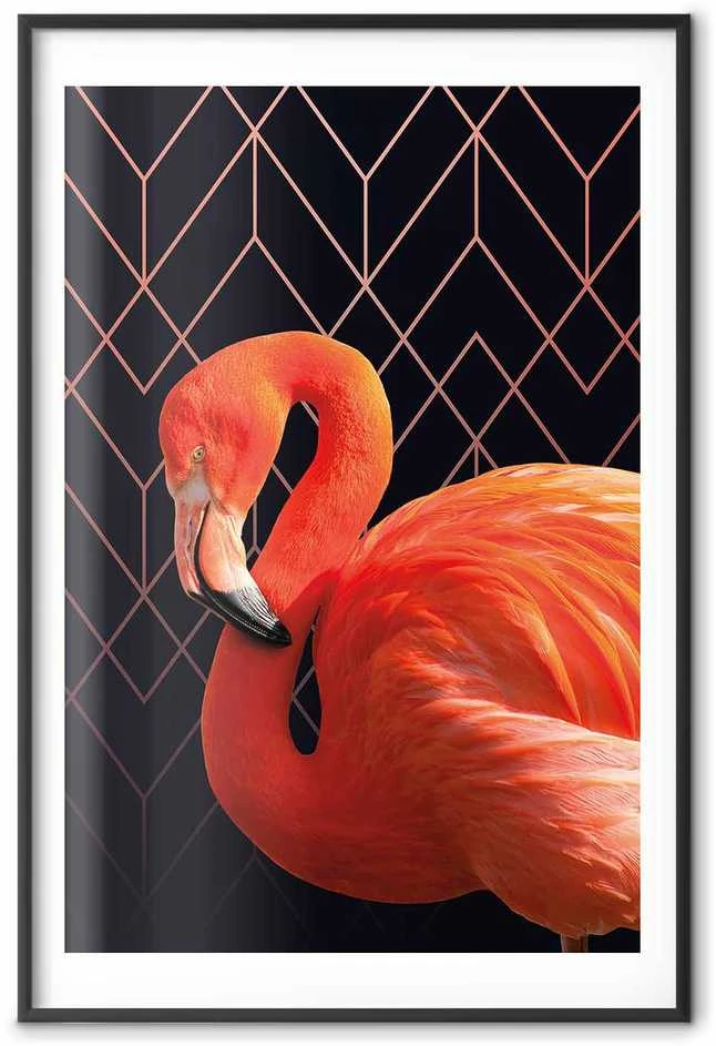Artgeist Plakatas - Flamingo Solo