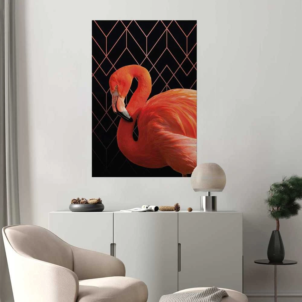 Artgeist Plakatas - Flamingo Solo