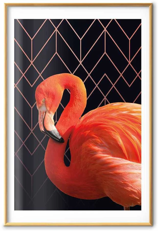 Artgeist Plakatas - Flamingo Solo