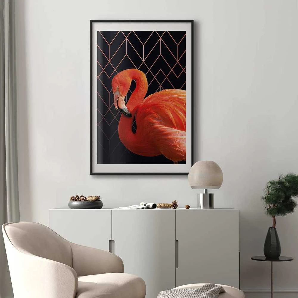 Artgeist Plakatas - Flamingo Solo