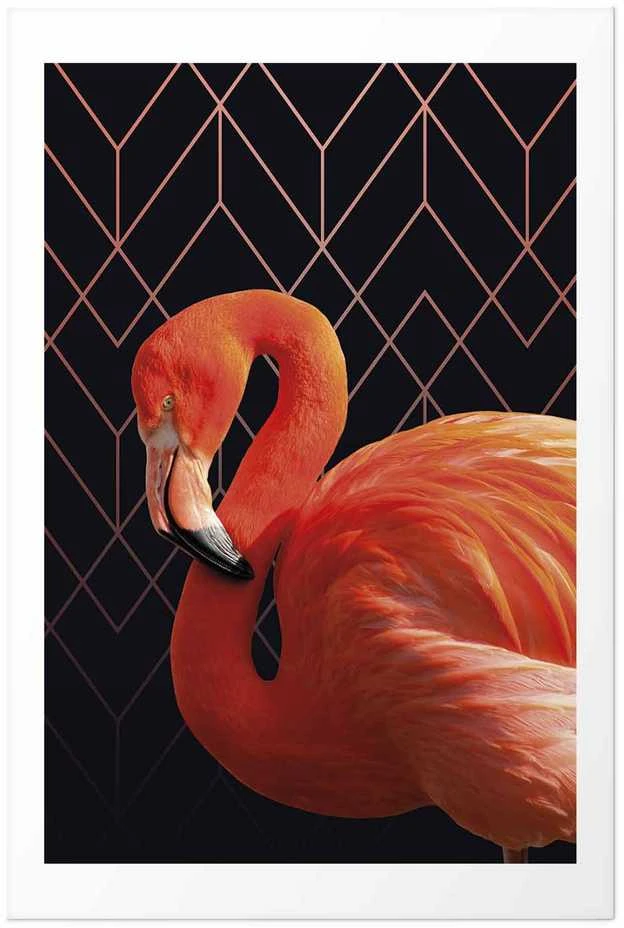 Artgeist Plakatas - Flamingo Solo