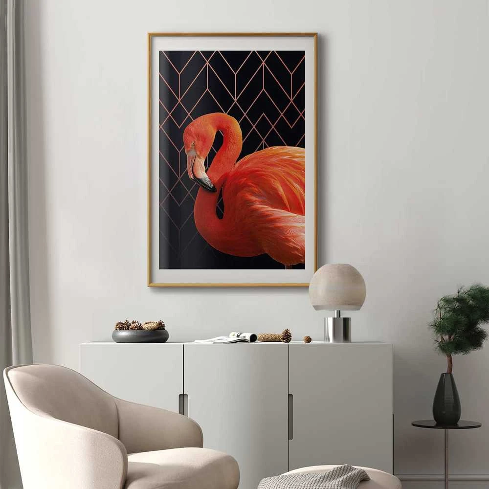 Artgeist Plakatas - Flamingo Solo
