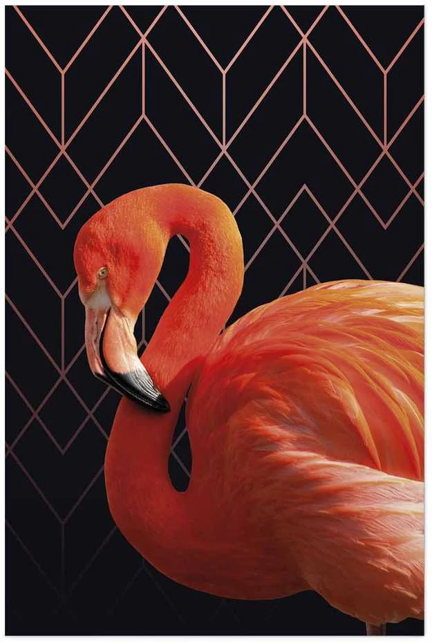 Artgeist Plakatas - Flamingo Solo