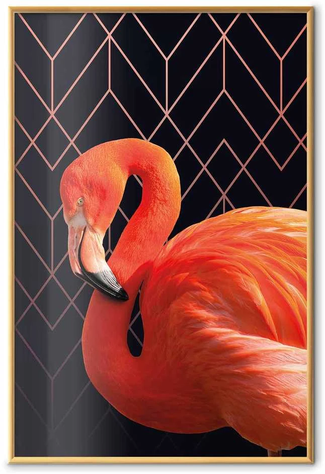 Artgeist Plakatas - Flamingo Solo