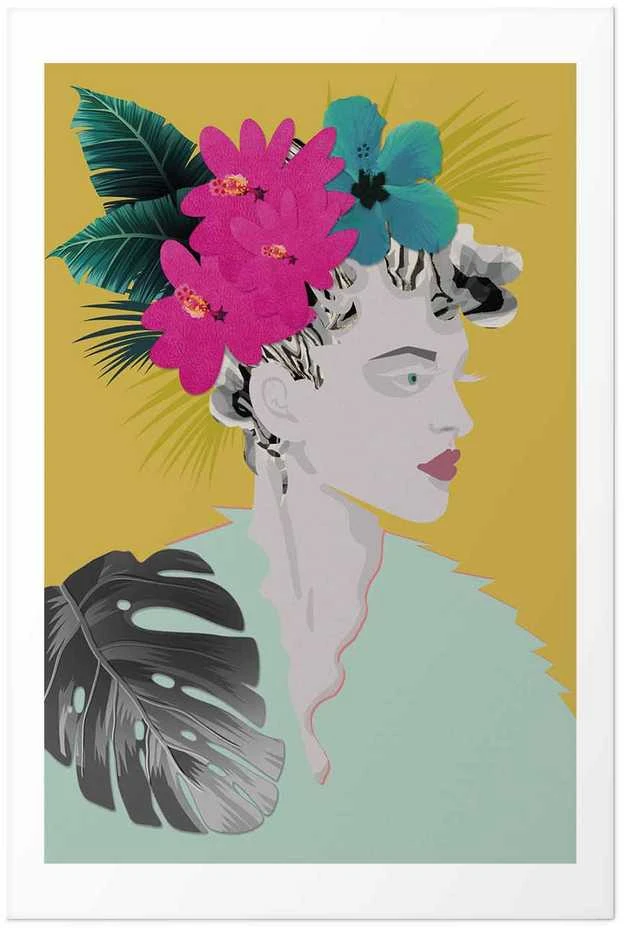 Artgeist Plakatas - Flowers in the Hair